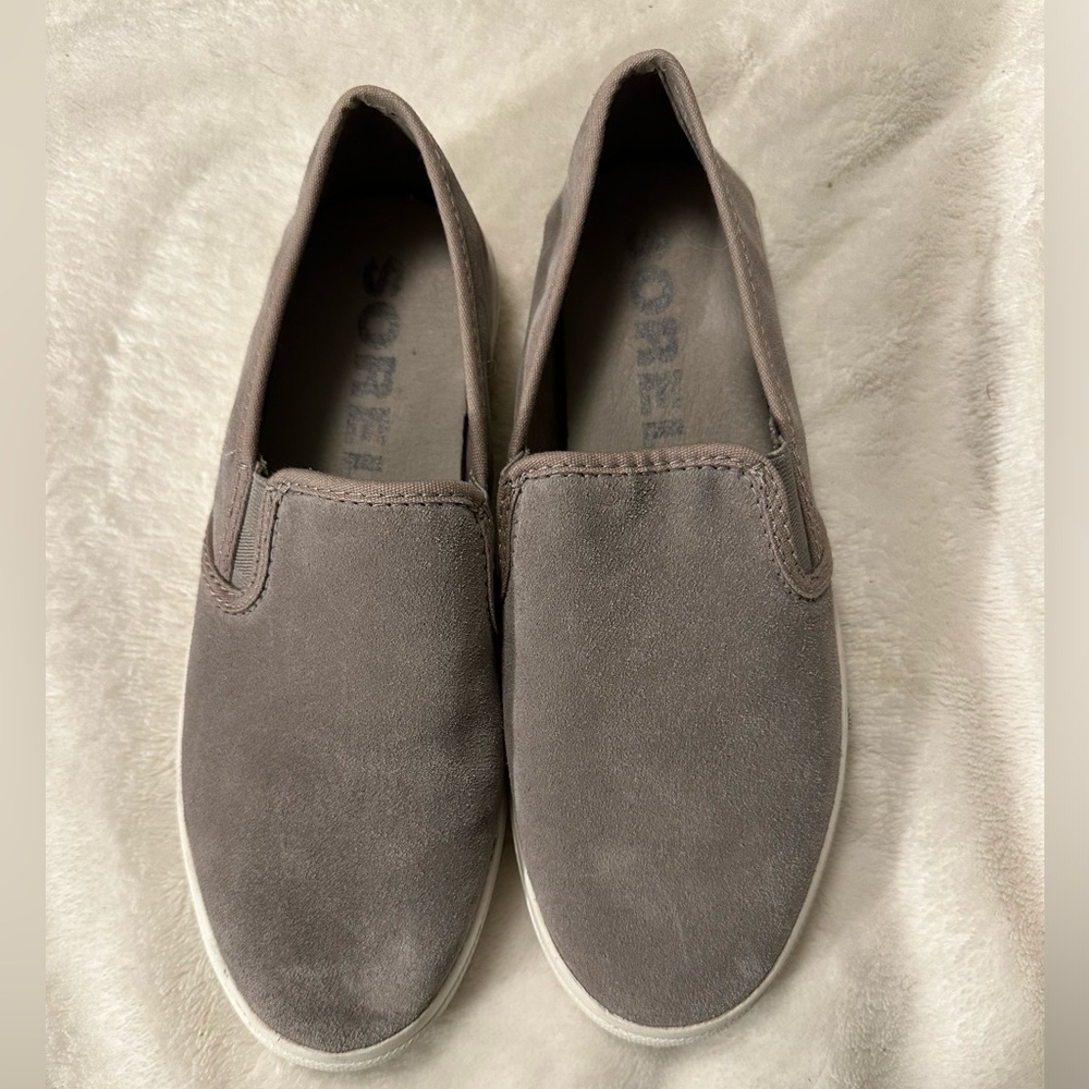 SOREL GREY SLIP ON SHOES